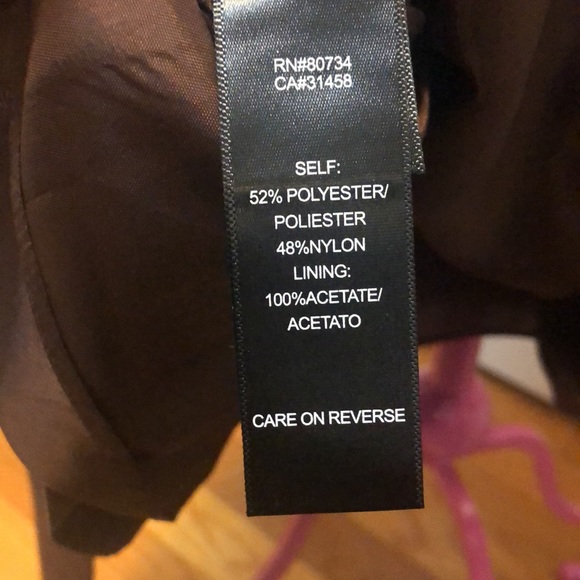 NWOT. Brown iridescent dress. BCBG SIZE 10 - Picture 5 of 7